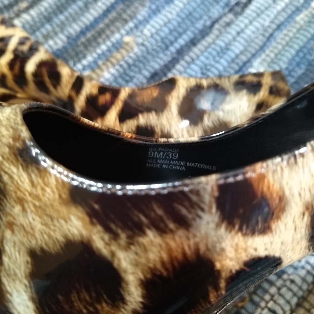 Bcbgeneration Nwot Leopard Print Platform Heels - image 5